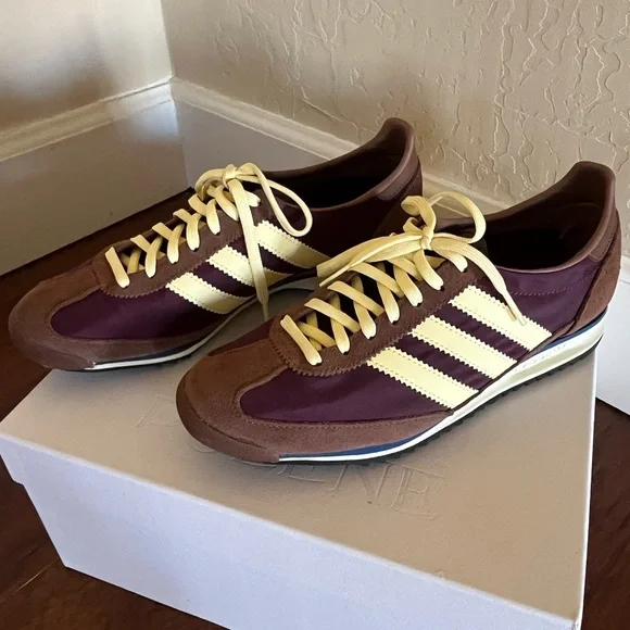 Adidas Women’s SL72 OG Maroon and Brown Sneakers - Picture 7 of 16